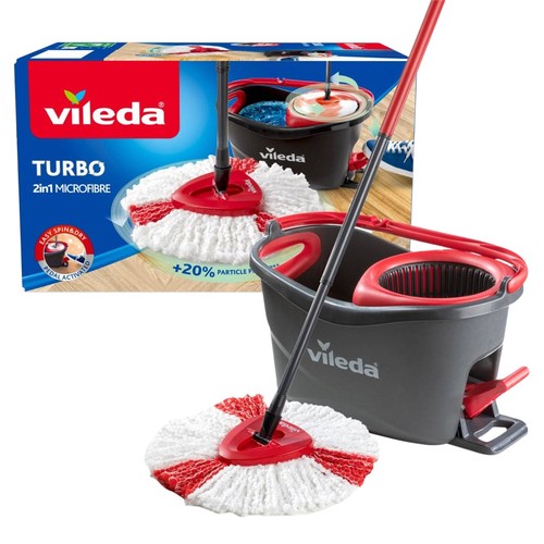 Vileda Turbo 2in1 Spin Mop and Bucket Set