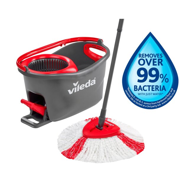 Vileda Turbo 2in1 Spin Mop and Bucket Set thumbnail 3