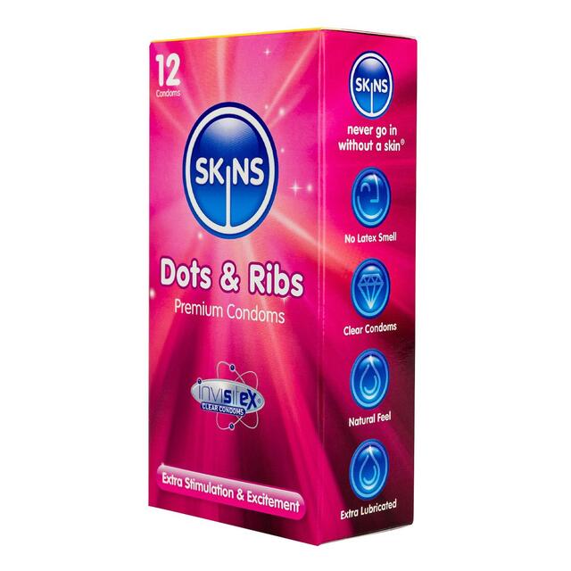 Skins Dots & Ribs Condoms thumbnail 3