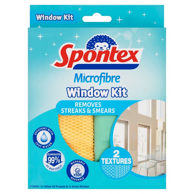 Spontex Microfibre Window Kit