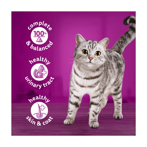 Whiskas 1+ Adult Wet Cat Food Tins Ocean Menu in Jelly thumbnail 2