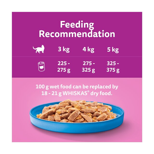 Whiskas 1+ Adult Wet Cat Food Tins Ocean Menu in Jelly thumbnail 3