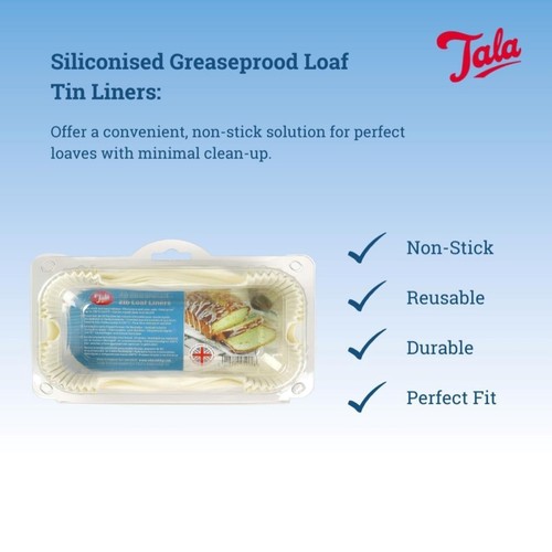 Tala 30 Non-stick Loaf Baking Tin Liners 2lb  thumbnail 4