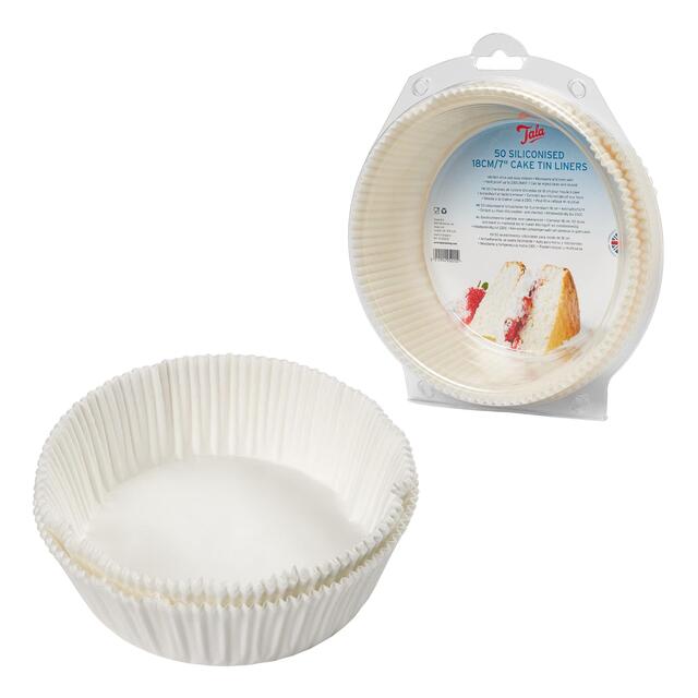 Tala 50 Non-stick Cake Baking Tin Liners 18cm thumbnail 3