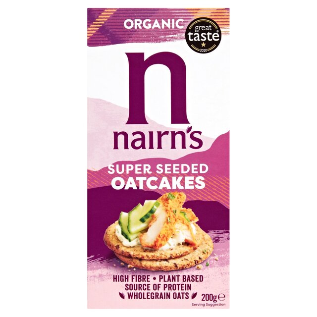 Nairns Organic Super Seeded Flaxseed Chia & Sunflower Oatcakes