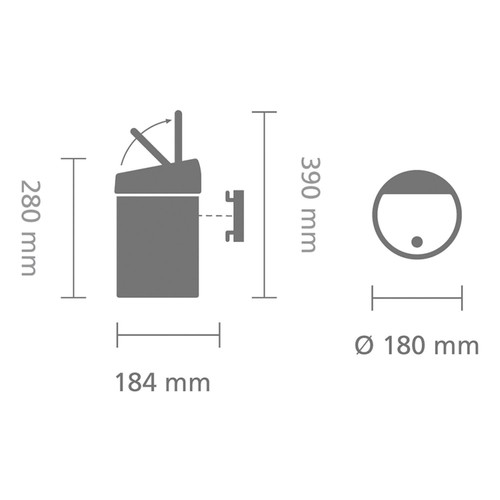 Brabantia 3 Litre Touch Bin   thumbnail 4