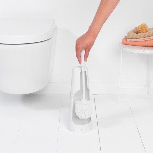 Brabantia ReNew Toilet Brush & Holder, White thumbnail 3