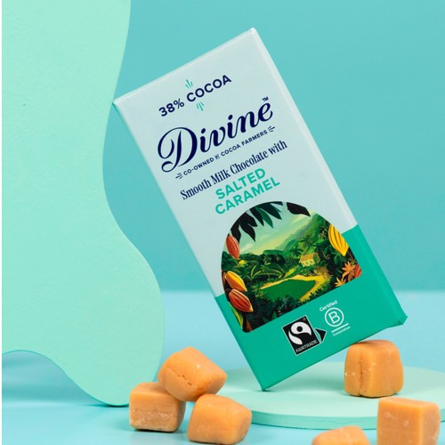 Divine 38% Milk Chocolate with Salted Caramel thumbnail 6