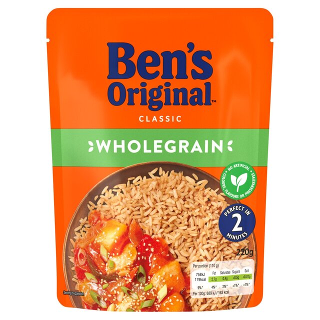Ben's Original Wholegrain Microwave Rice thumbnail 2