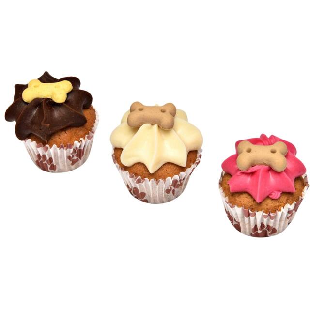 The Barking Bakery Trio of Mini Woofins Dog Treat Muffins, Iced thumbnail 2