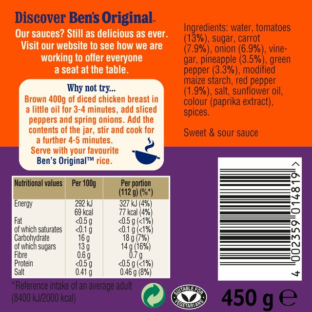 Ben's Original Sweet & Sour Sauce thumbnail 2