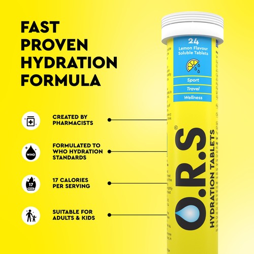 ORS Lemon Hydration Tablets thumbnail 3