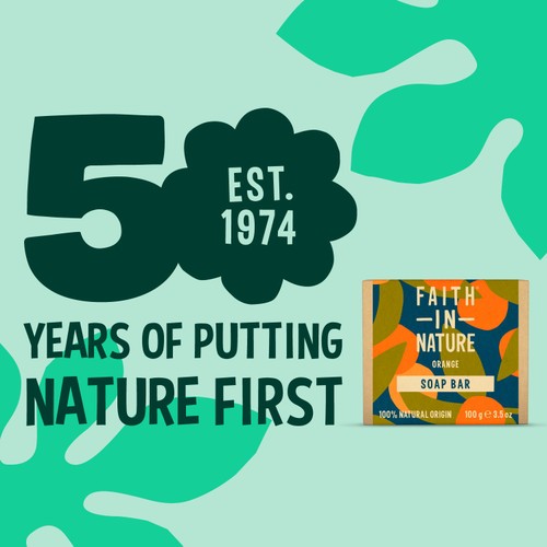 Faith in Nature Orange Pure Hand Made Soap Bar thumbnail 3