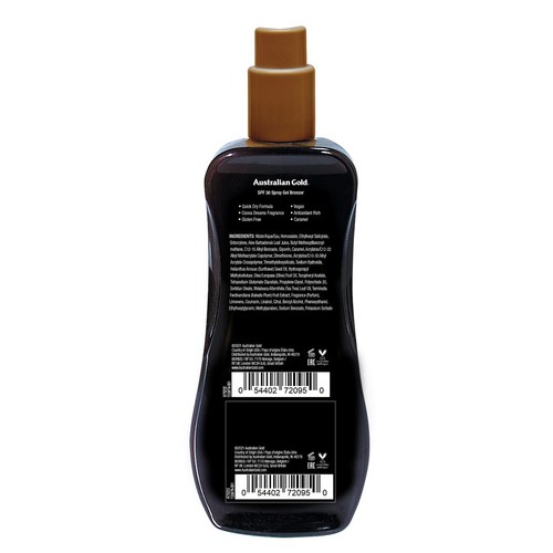 Australian Gold SPF 30 Sunscreen Spray with Instant Bronzer thumbnail 3