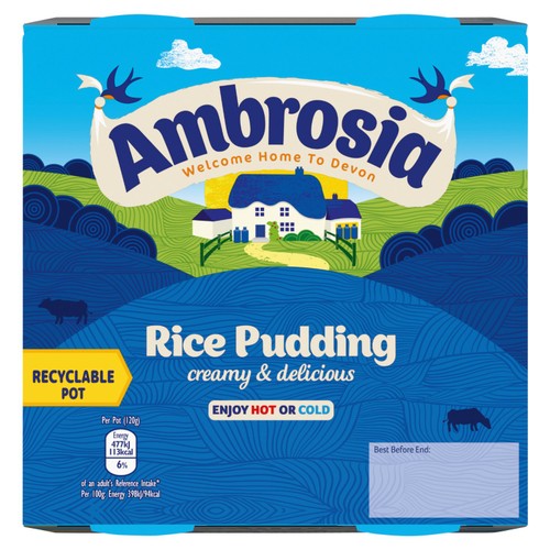 Ambrosia Rice Pudding Dessert Snack Pots thumbnail 2