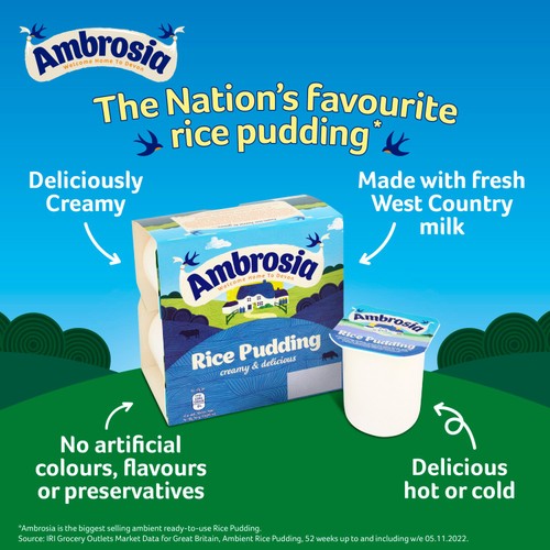 Ambrosia Rice Pudding Dessert Snack Pots thumbnail 7