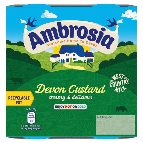 Ambrosia Devon Custard Dessert Snack Pots thumbnail 2