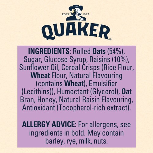 Quaker Oat Granola Raisin Cereal thumbnail 6