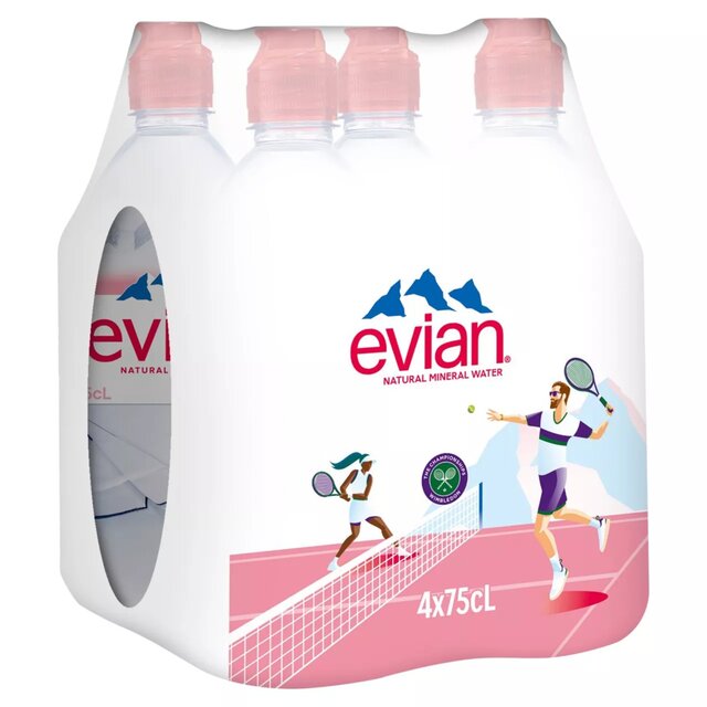 Evian Still Mineral Water Sports Cap thumbnail 2