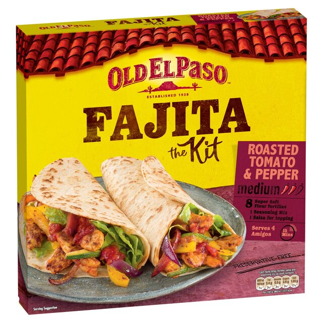 Old El Paso Mexican Roasted Tomato & Pepper Fajita Kit thumbnail 2