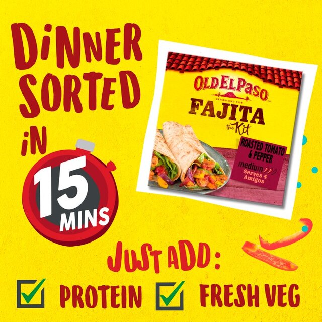 Old El Paso Mexican Roasted Tomato & Pepper Fajita Kit thumbnail 5