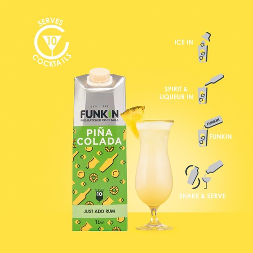 Funkin Pina Colada Cocktail Mixer  thumbnail 4