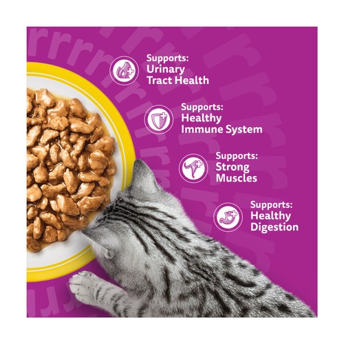 Whiskas 7+ Senior Wet Cat Food Pouches Poultry Feasts in Gravy thumbnail 4