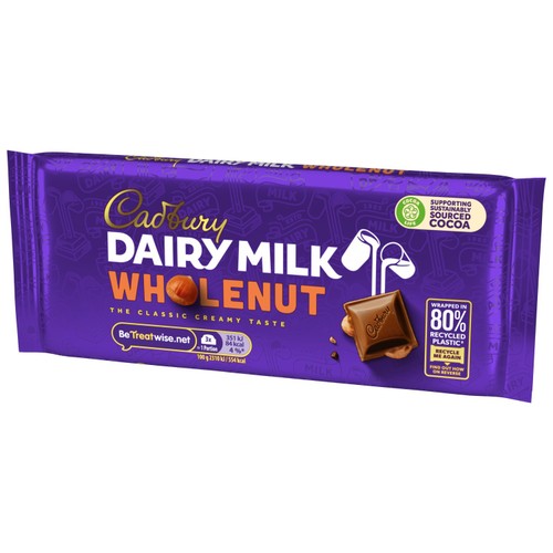 Cadbury Dairy Milk Whole Nut Chocolate Bar thumbnail 2