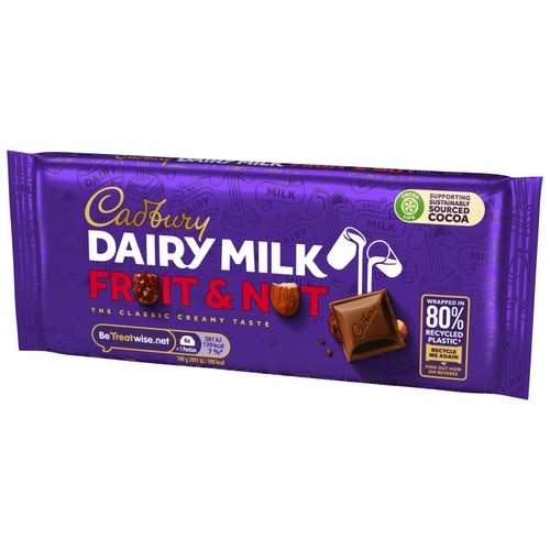 Cadbury Dairy Milk Fruit & Nut Chocolate Bar thumbnail 3