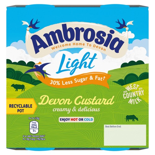 Ambrosia Low Fat Custard Dessert Snack Pots thumbnail 2