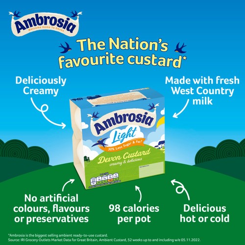 Ambrosia Low Fat Custard Dessert Snack Pots thumbnail 4