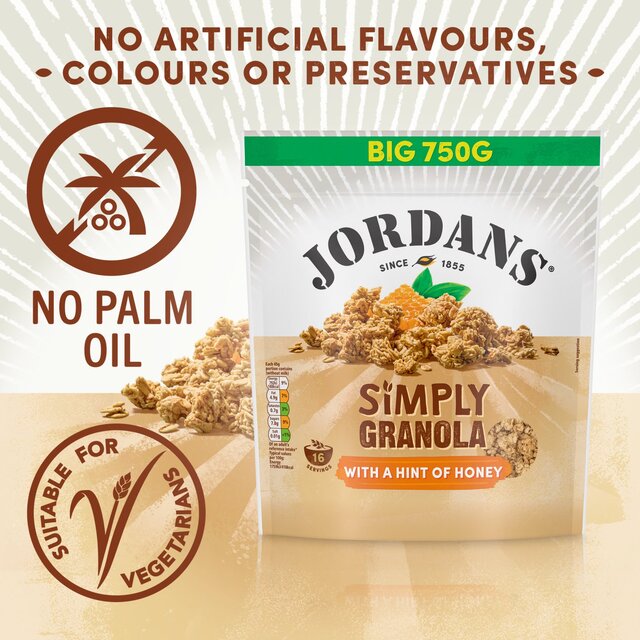 Jordans Simply Granola with a Hint of Honey Breakfast Cereal thumbnail 8