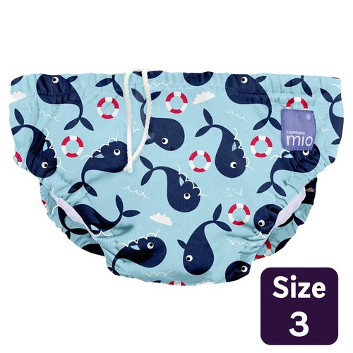 Bambio Mio Reusable Swim Nappy 1-2 Years Large Whale