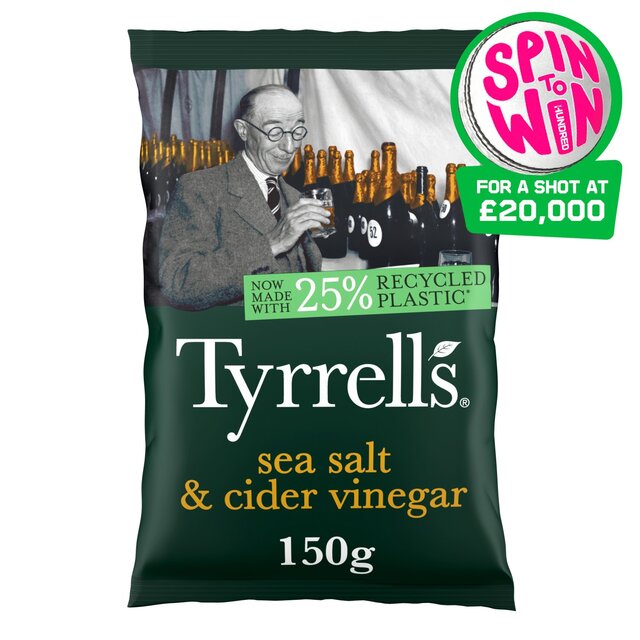 Tyrrells Sea Salt & Cider Vinegar Sharing Crisps