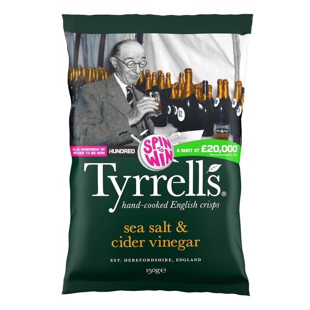 Tyrrells Sea Salt & Cider Vinegar Sharing Crisps thumbnail 2