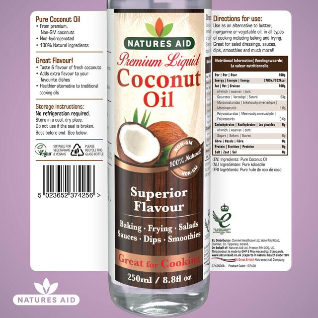 Natures Aid Coconut Oil thumbnail 5