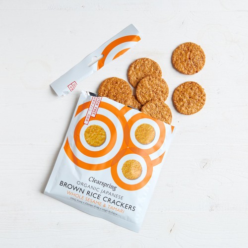 Clearspring Organic Whole Sesame Brown Rice Crackers thumbnail 4