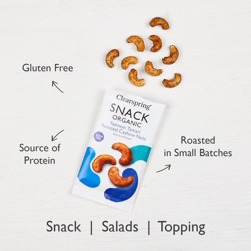 Clearspring Gluten Free Organic Tamari Roasted Cashew Nuts thumbnail 2