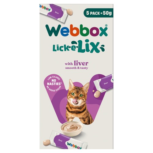 Webbox Lick-e-Lix with Liver, Yoghurty Cat Treats