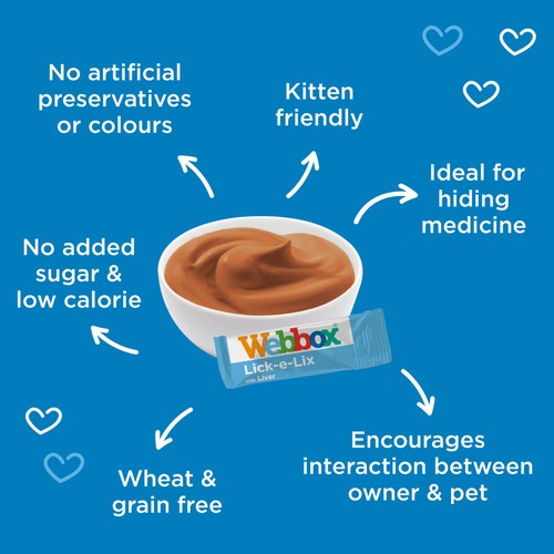 Webbox Lick-e-Lix with Liver, Yoghurty Cat Treats thumbnail 2