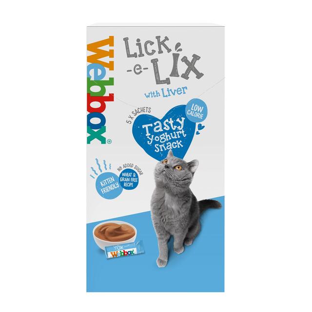 Webbox Lick-e-Lix with Liver, Yoghurty Cat Treats