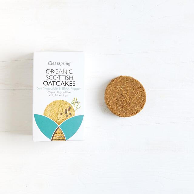Clearspring Organic Sea Vegetable & Black Pepper Oatcakes thumbnail 2