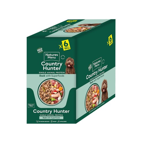 Natures Menu Country Hunter Duck Wet Dog Food Pouches thumbnail 2