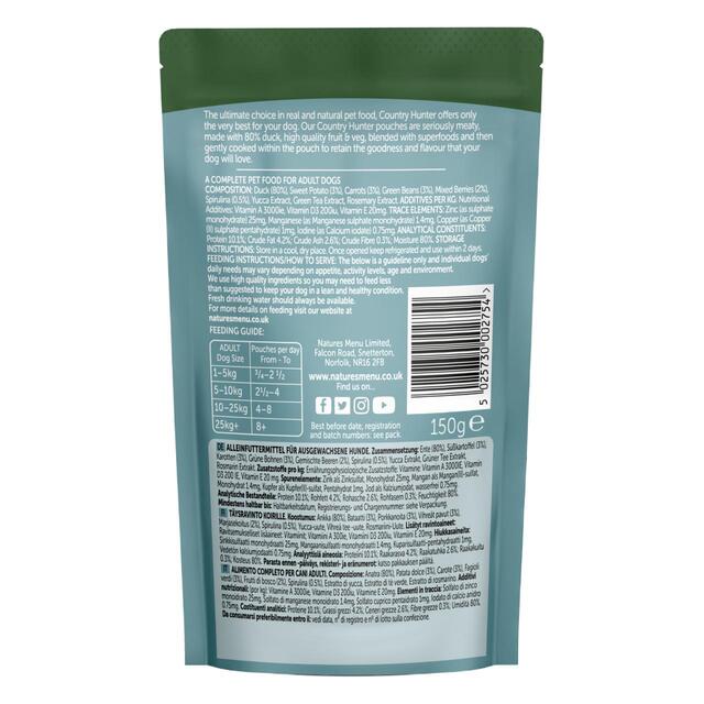 Natures Menu Country Hunter Duck Wet Dog Food Pouches thumbnail 3