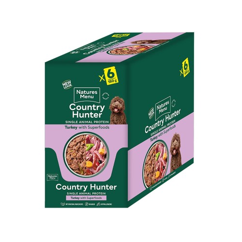 Natures Menu Country Hunter Turkey Wet Dog Food Pouches thumbnail 7
