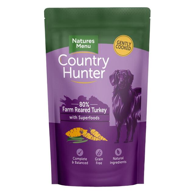 Natures Menu Country Hunter Turkey Wet Dog Food Pouches thumbnail 2