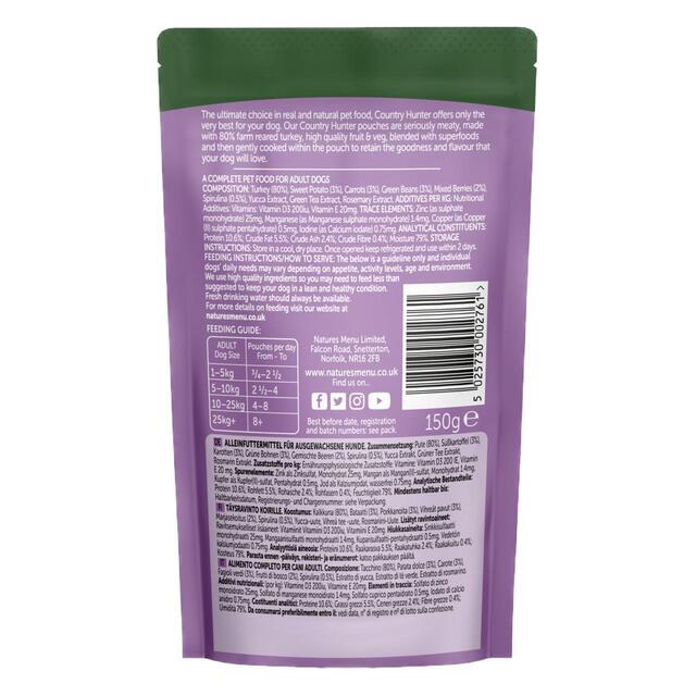 Natures Menu Country Hunter Turkey Wet Dog Food Pouches thumbnail 3