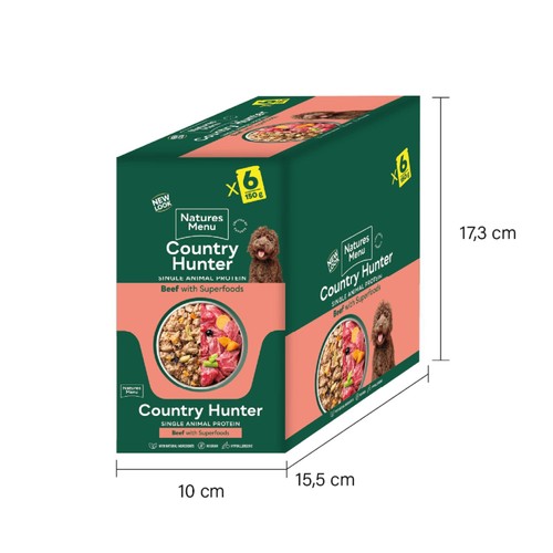 Natures Menu Country Hunter Beef Wet Dog Food Pouches thumbnail 7
