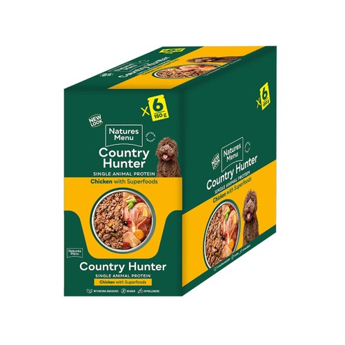 Natures Menu Country Hunter Chicken Wet Dog Food Pouches thumbnail 2
