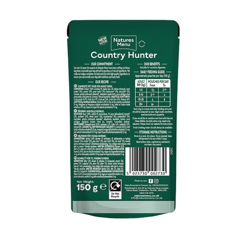 Natures Menu Country Hunter Chicken Wet Dog Food Pouches thumbnail 5